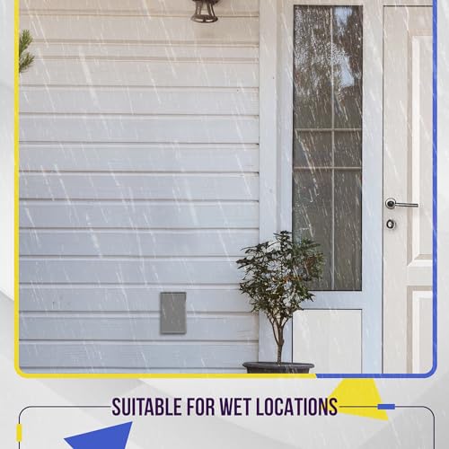 ENERLITES Vertical Outdoor Outlet Cover, Weatherproof Wall Plate, 1 Pack by ENERLITES - Used condition - Image 3