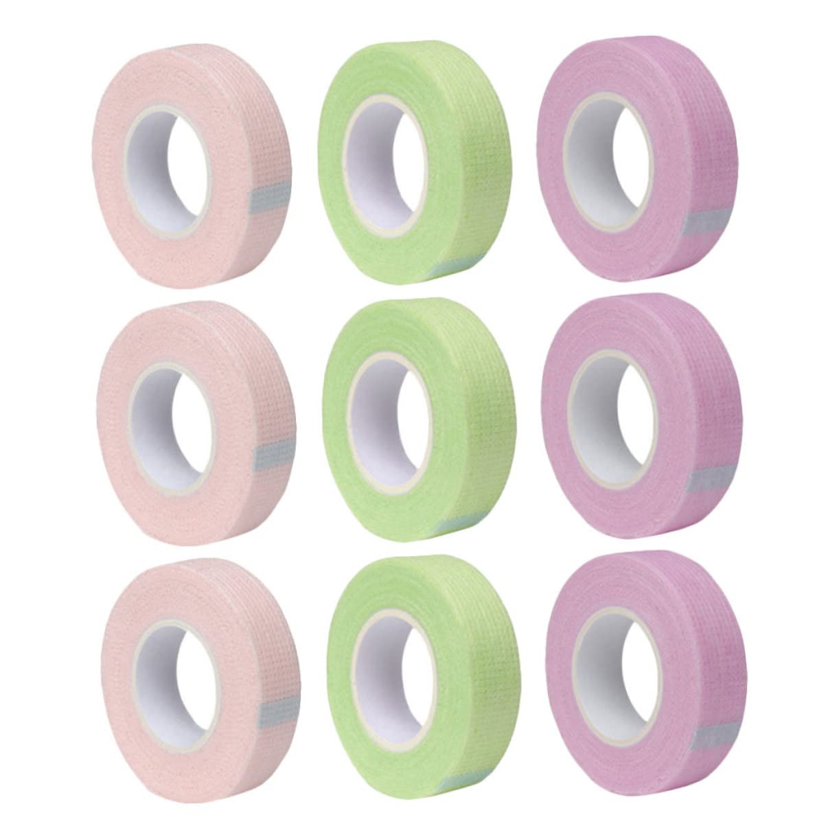 AUTSUPPL Sensitive Tape for False Eyelashes Eyelash Extension Tape Non-woven Fabric 9 Rolls Easy Apply