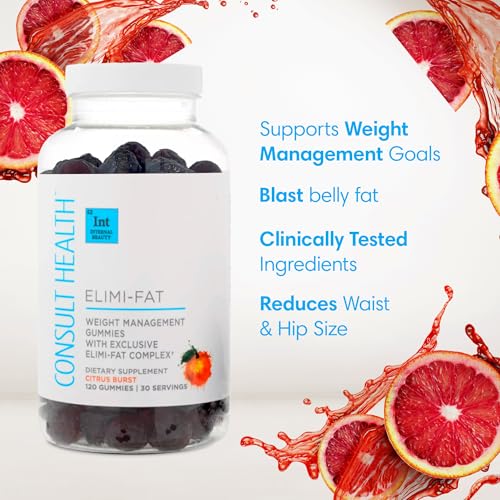 Consult Health ELIMI-Fat Apple Cider Vinegar Morosil Weight Management Gummies - Supports Weight Loss- Gluten Free, Keto, Vegan - Citrus Flavor 120 Count - Image 3