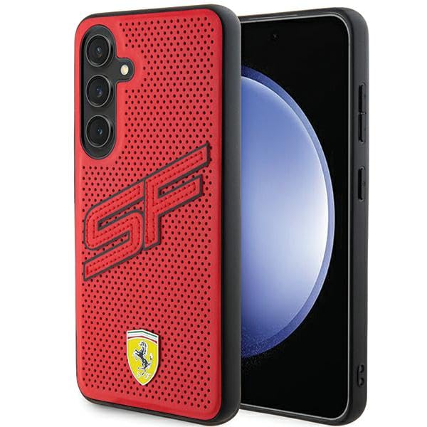 CG MOBILE Étui Ferrari FEHCS24MPINR pour S24+ S926 Étui Rigide Rouge Big SF Perforé
