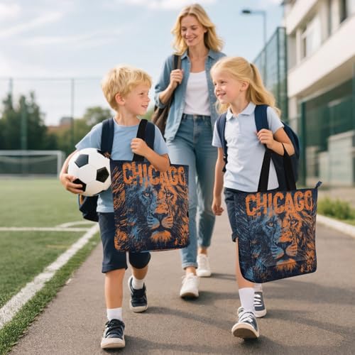 Bolsa para libros infantiles antimanchas con cremallera segura para escuela y viajes 6
