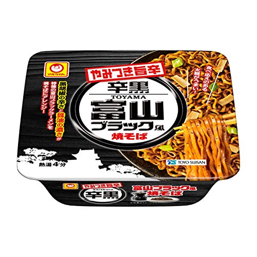 マルちゃん やみつき旨辛辛黒富山ブラック風焼そば 115g×12個入り (1ケース) マルちゃん やみつき旨辛辛黒富山ブラック風焼そば 115g×12個入り (1ケース)