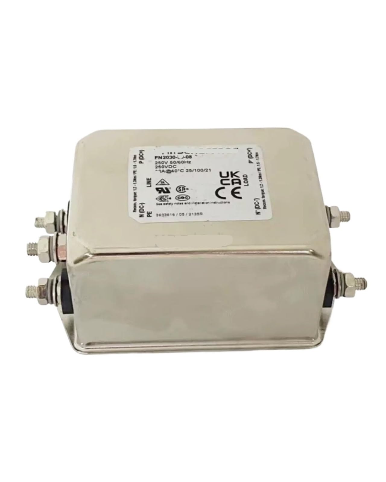 Filtre mono-étage FN2030-16-06 anti-interférence électromagnétique EMI RFI 16A