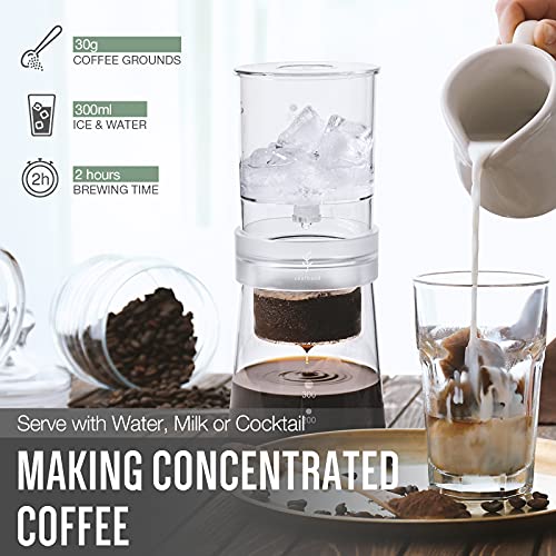 Soulhand Ice Drip Coffee Maker 10oz - Cold Brew Coffee Dripper Slow Cold Drip Iced Coffee Concentrate Brewer with… – Bild 6