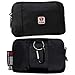 VIIGER Nylon Horizontal Dual Cell Phone Holster Belt Pouch Carrying Case Belt Loop Holder Phone Bag for Men Smartphone Pouch with Clip Waist Wallet Compatible for iPhone 11/11 Pro/6/6s/7/8/X/XS/XR