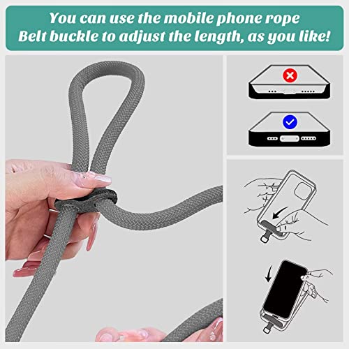 Cell Phone Lanyard, Universal Phone Crossbody Lanyards For Around The Neck, Necklace Lanyard & Wrist Strap With Phone Patch×2, Nylon Shoulder Phone Strap For Women Men #TOP5