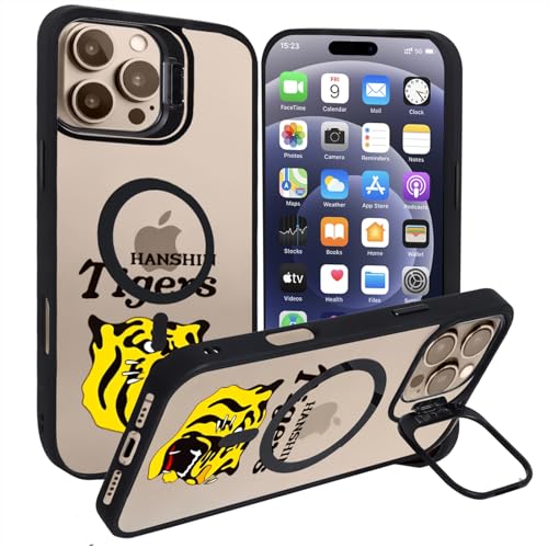 阪神タイガース iPhone 16/15/14/13/12/11ケース スマホケース 対応 クリア アイフォン16/15/14/13/12/11 携帯電話ケース 透明 レンズスタンド付き スタンド機能 レンズカバー付き PC背面+TPUバンパー おしゃれ