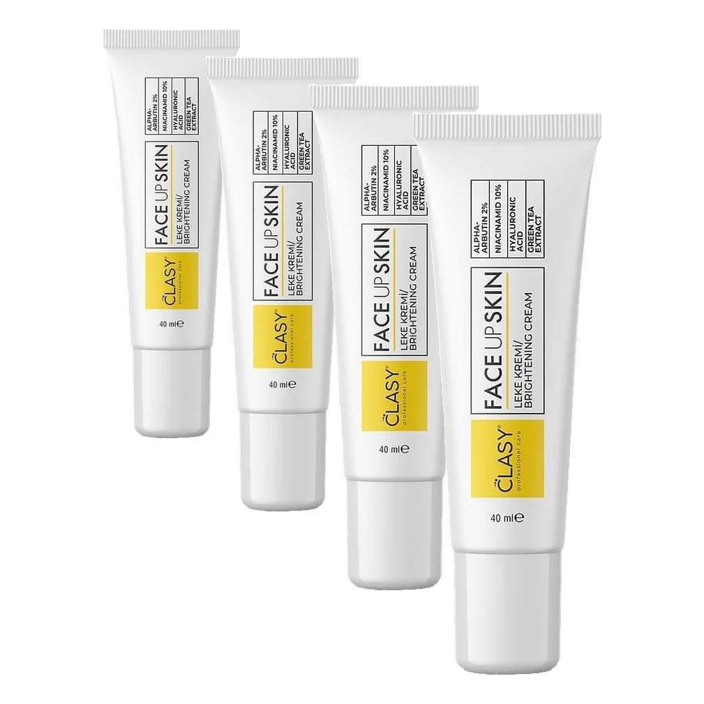 CLASYCARE Leke Karşıtı Aydınlatıcı – Yüz İçin Koyu Leke Giderici, Siyah Nokta Karşıtı Cilt Bakım Kremi, Komedojenik Olmayan Hafif Nemlendirici, 40 ml (4 paketi)