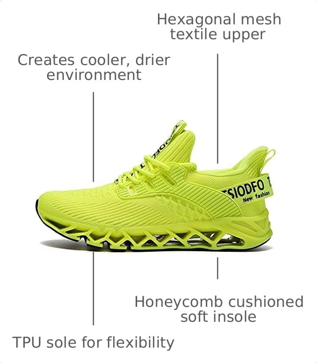 Image of TSIODFO Men Sneakers Fashion Sport Running Athletic Tennis Walking Shoes