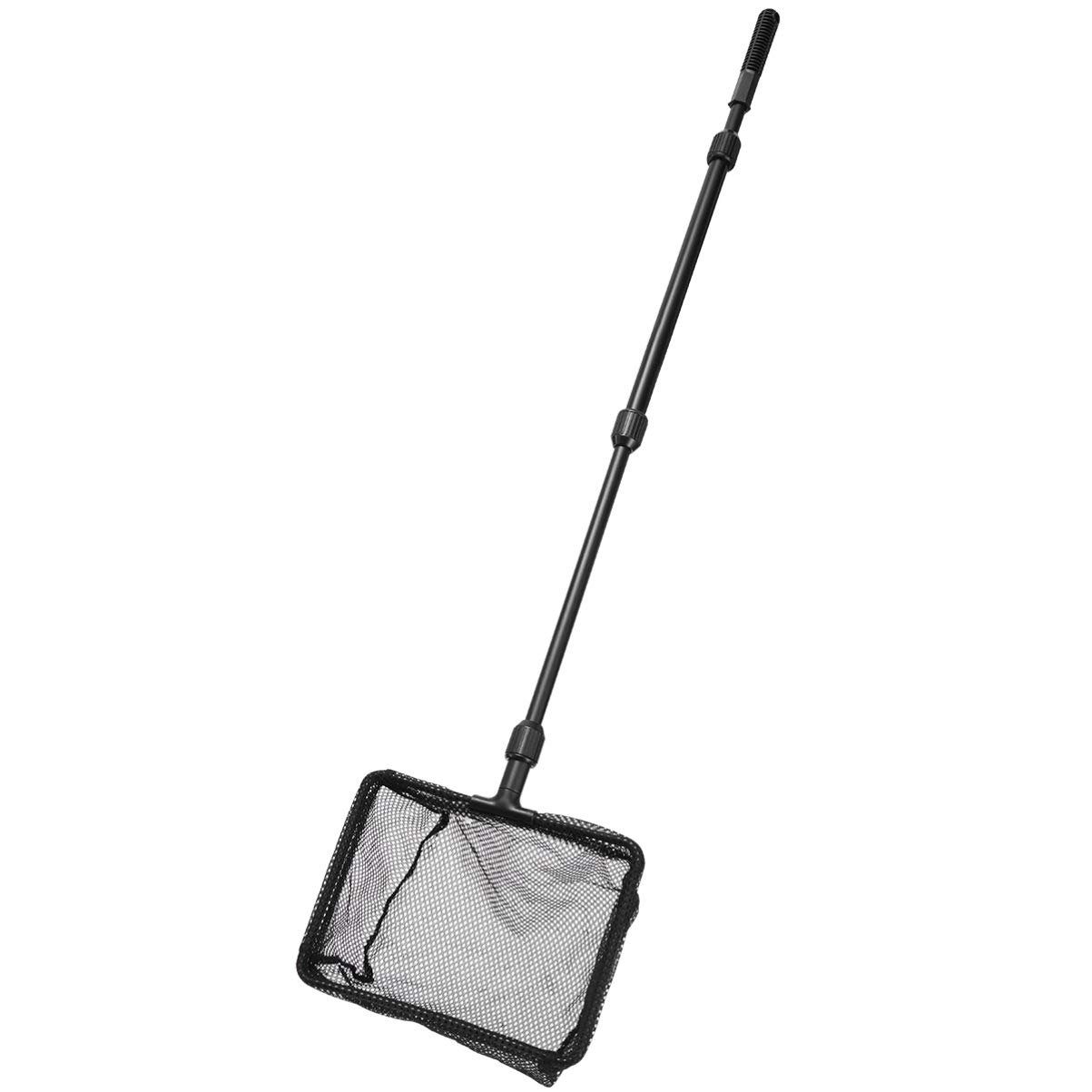 Filet à poisson en maille fine avec manche long extensible de grand filet pour aquarium et bassin