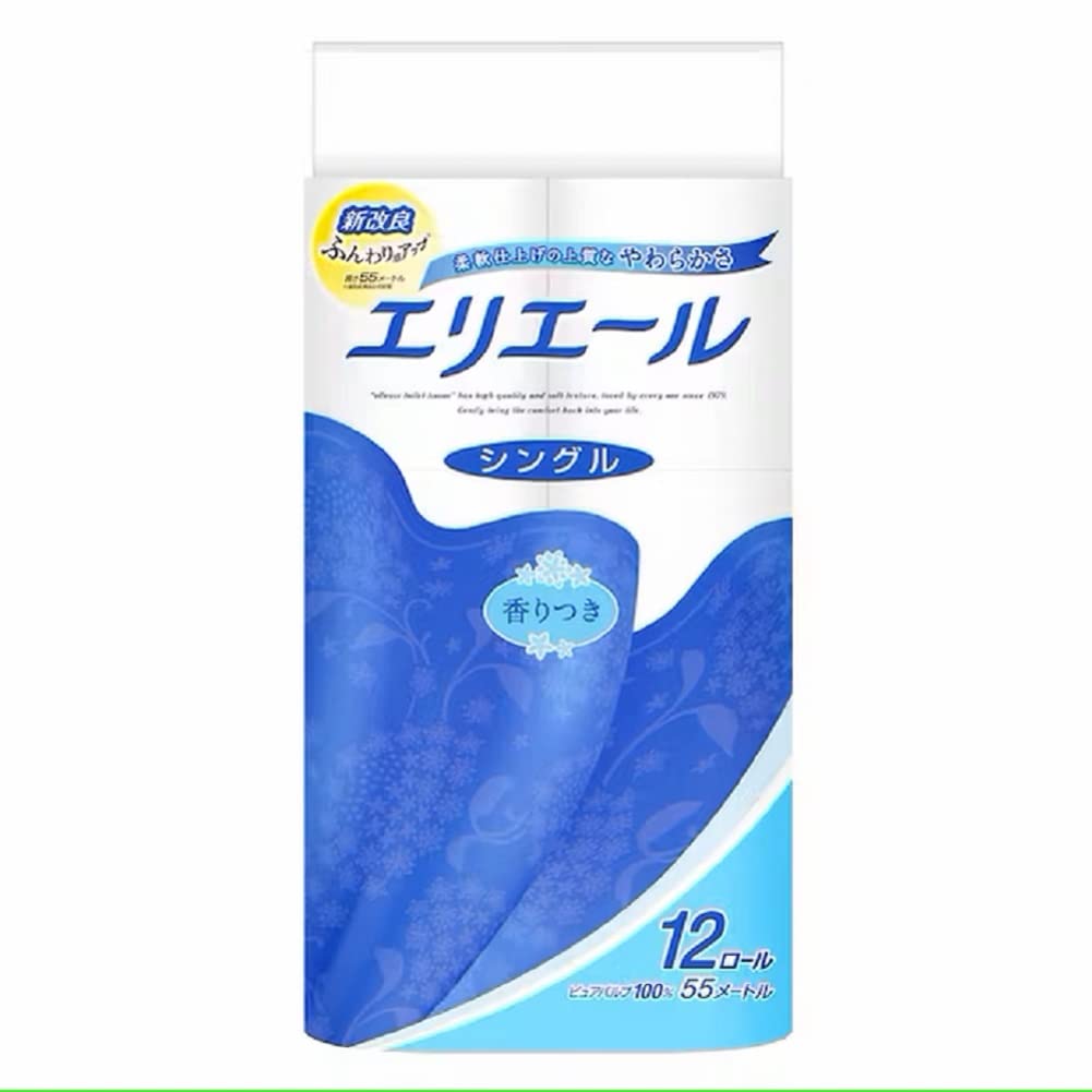 Amazon.co.jp: エリエール トイレットペーパー 55m×12ロール シングル 