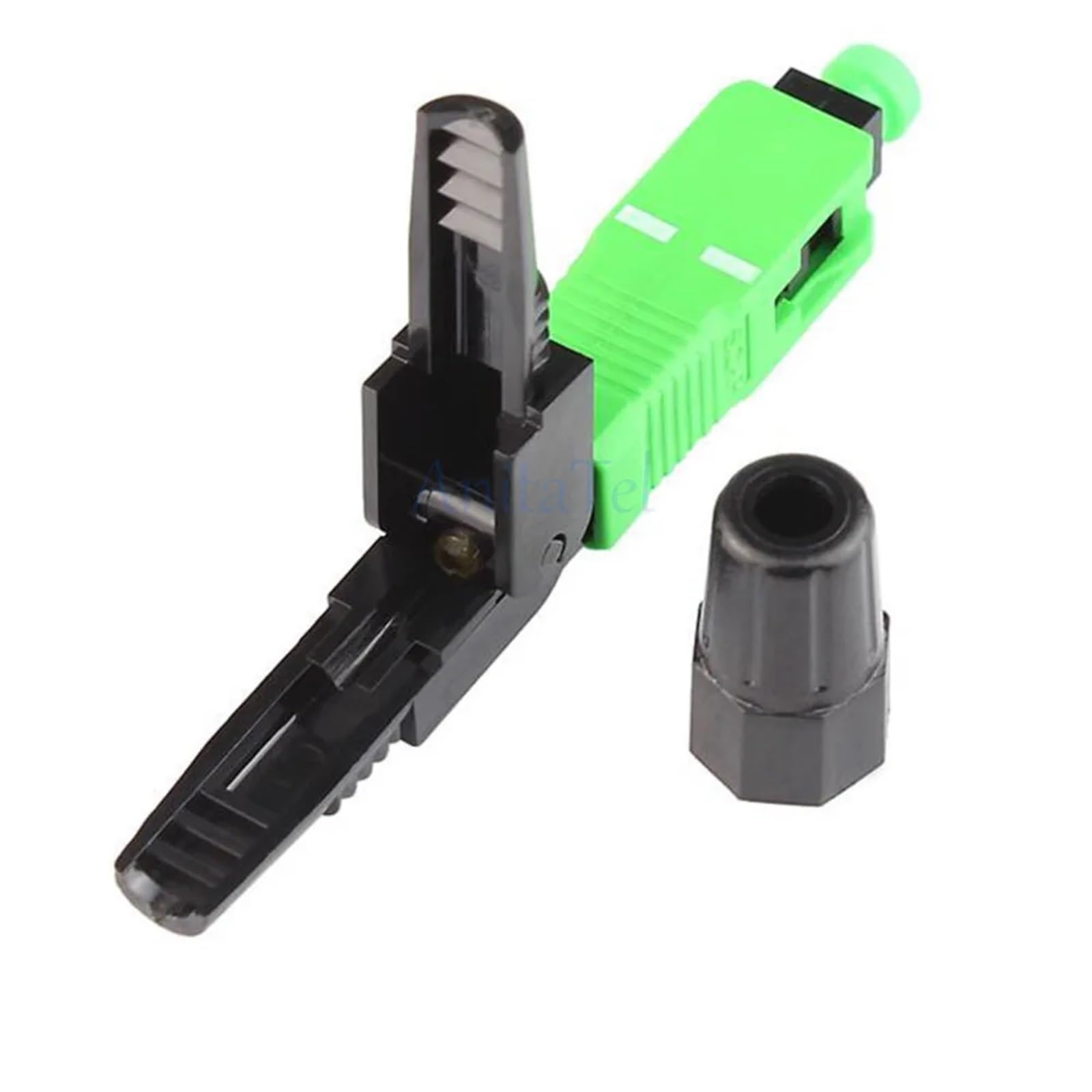 Connecteur rapide de Fiber optique SC/APC SM, adaptateur de Fiber optique FTTH monomode, assemblage sur le terrain, 50 lots(100pcs)