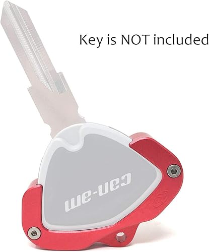 Miniatura 5 de Llavero para CAN AM Spyder F3 RT RT-S ST RSi Accesorio Cubierta de Agujero para Llaves Rojo con Correa de Cuero Oscuro Ver3.0