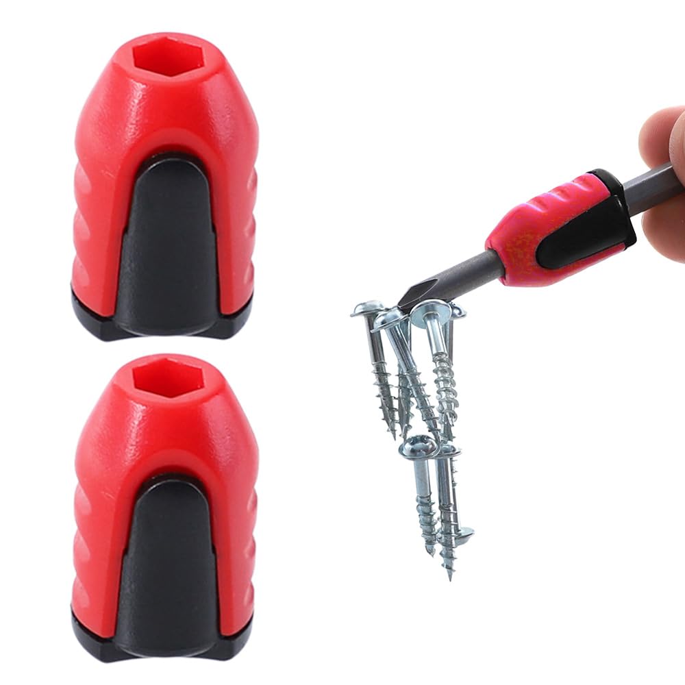 Screwdriver Head Magnetic Ring, Upgrade Magnetizer Screw Removable for Hex Screwdriver and Power Bits, 2024 Multipack Magnetic Screw Ring Holders