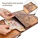XiongXiong Our Adventure Book 180 Pages Scrapbook Photo Album,Retro Embossed Letter Leather Hardcover Travel Diary Journal Scrap Book For Couples,Memory Book For Anniversary Wedding,Mother's Day gift