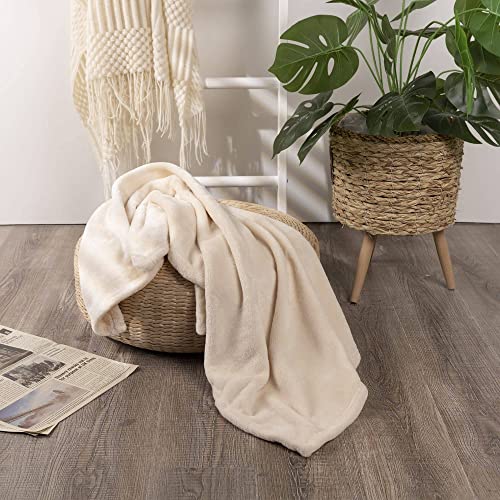 Image of NANPIPER Baby Blankets, Super Soft Fleece Fuzzy Blanket for Toddler, Luxury Cozy Lightweight Microfiber Plush Blanket-Throw Size 30 inchx40 inch,Beige