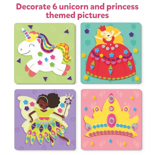 image for Skillmatics Foam Sticker Art Activity - Unicorns & Princesses, Mess-Fr