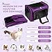 TOFFCAEA Transporttasche für Katze Hund, Hundetransportbox, Faltbare Katzentransportbox, tragbar, 5kg Katzen Hunde Tragebox, für mittelgroße Hunde, Katze (Lila, L 43 x B 28 x H 28 cm)