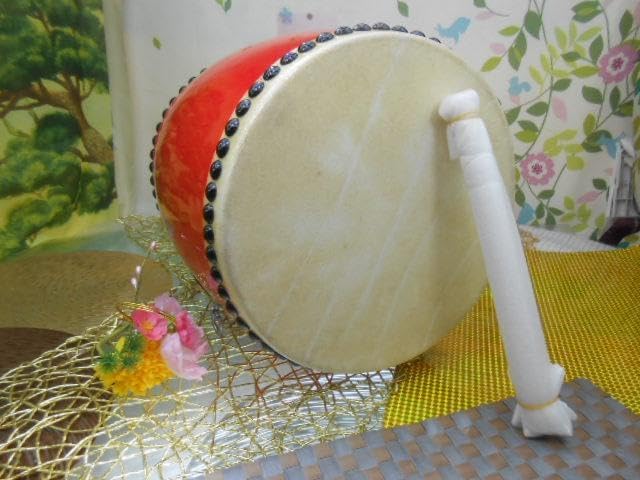 N沖縄大太鼓30cm 撥付き演舞で楽しもう 送料無料)35.980円 N