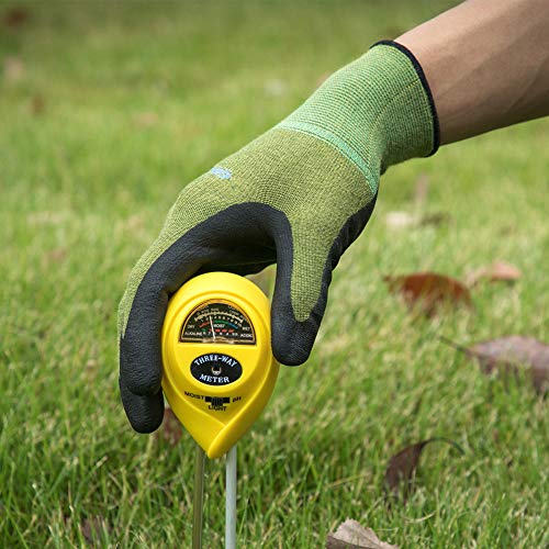 Golden Scute Bamboo Gloves, 3 Pairs Lightweight Gardening Work Gloves With Screentouch Men Women (9, L) #TOP5