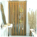 Cortinas de macramé bohemias, cortina de puerta