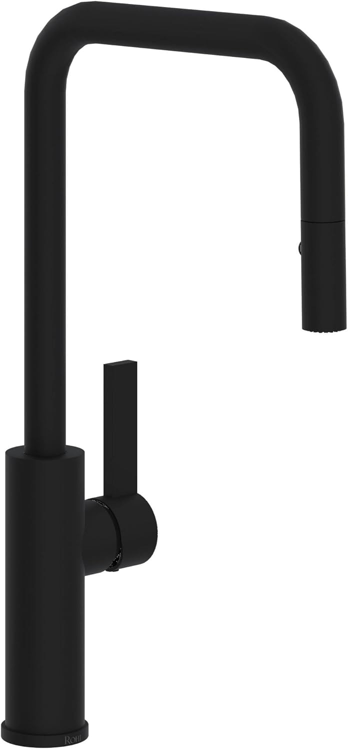 Rohl TR56D1LBMB Tuario Kitchen Sink Faucets, Matte Black