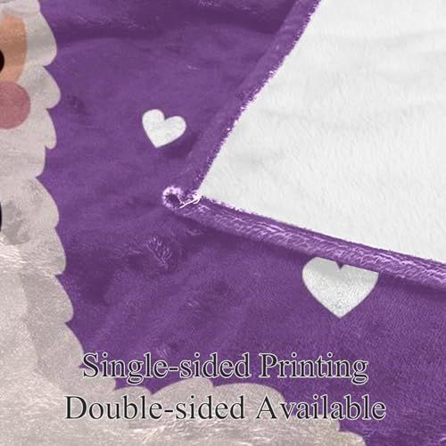Couverture polaire alpaga mignon 150x200 plaid canapé microfibre