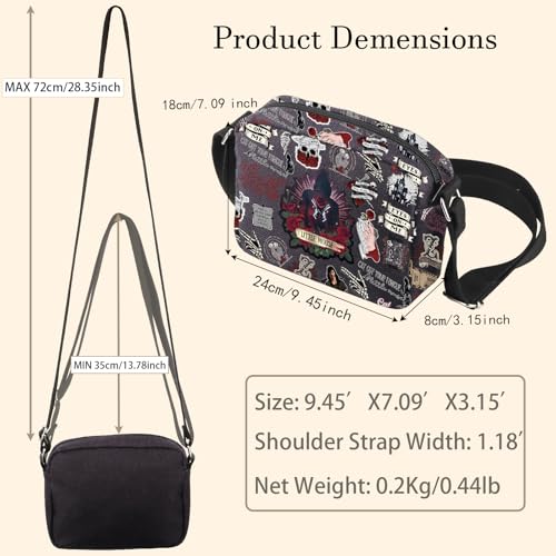 WCGXKO Dark Romance Crossbody Bag Spicy Bookish Book Inspired Gift Smut Reader Gift2