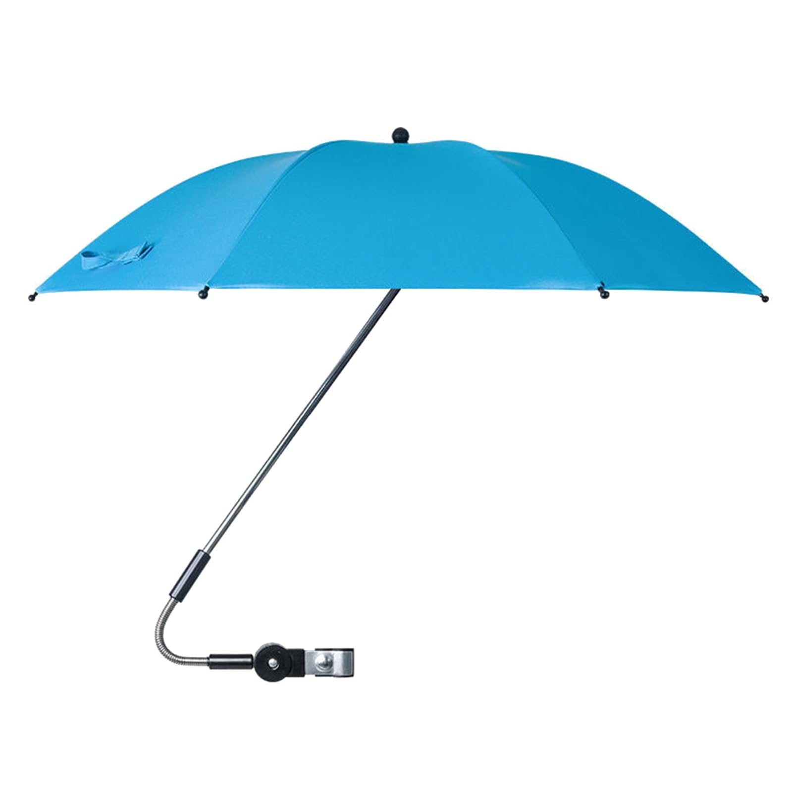 Sonnenschirm für Stuhl mit Universal Klemmhalterung, UV Schutz 50+ 180-360° Verstellbarer Klein Strandschirm für Liegestuhl Balkonstuhl Gartenstuhl Campingstuhl Terrassenstühle Strandstu