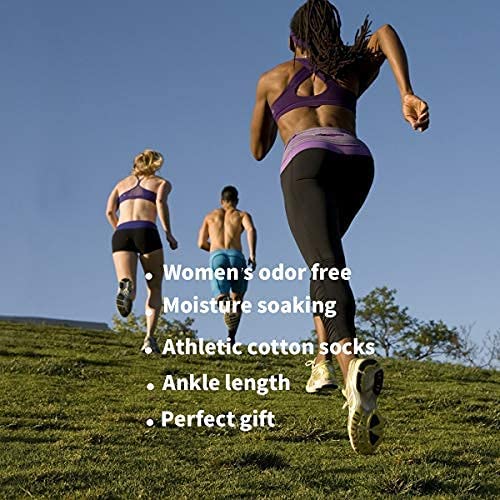 Image of MAGIARTE Womens Cotton Ankle Socks Low Cut Athletic Casual Mutil Color No Show Running Socks for Women