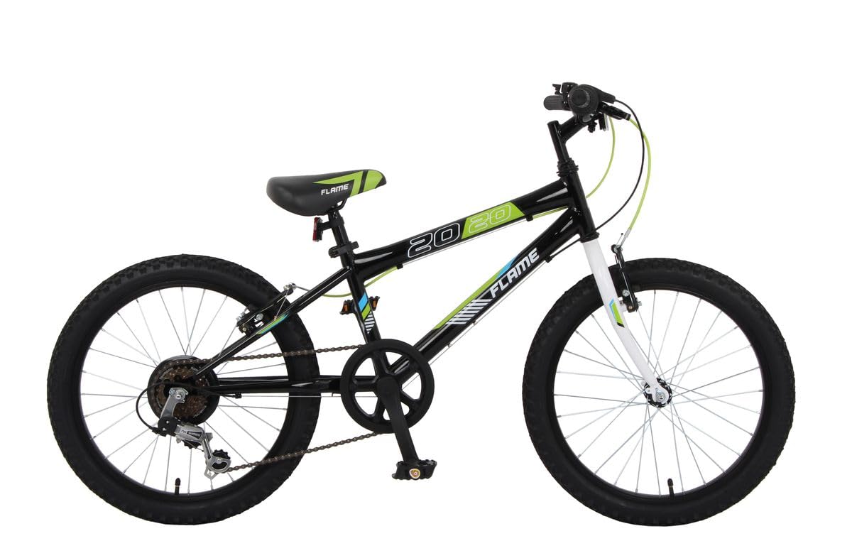 20 Zoll Mountainbike Kinderfahrrad - 6-Gang MTB Mit Federung Rot