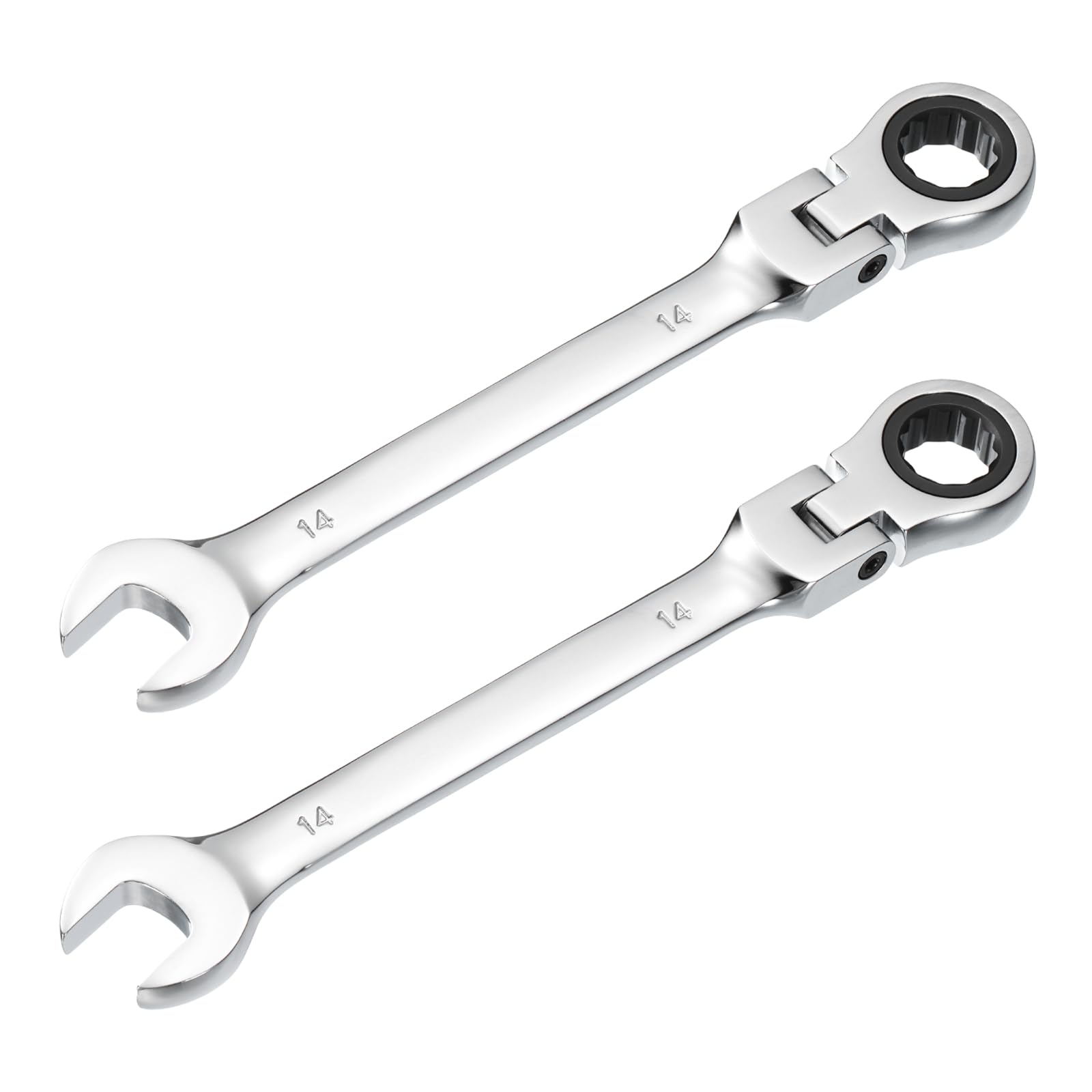 Clé mixte à cliquet 14 mm HARFINGTON en acier CR-V pour écrous