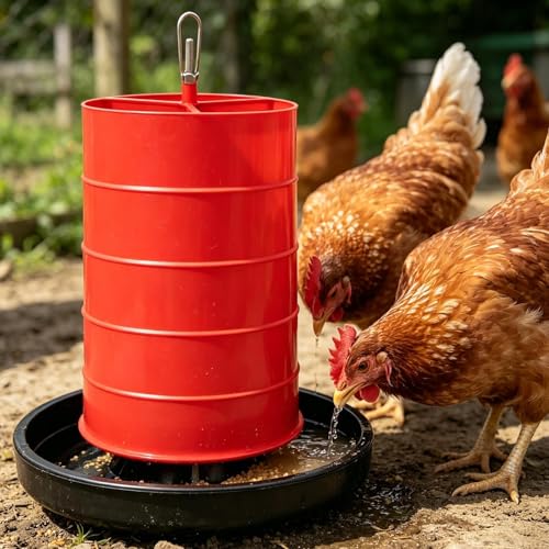 Distributeur d'eau pour poulailler idéal pour les canards au jardin