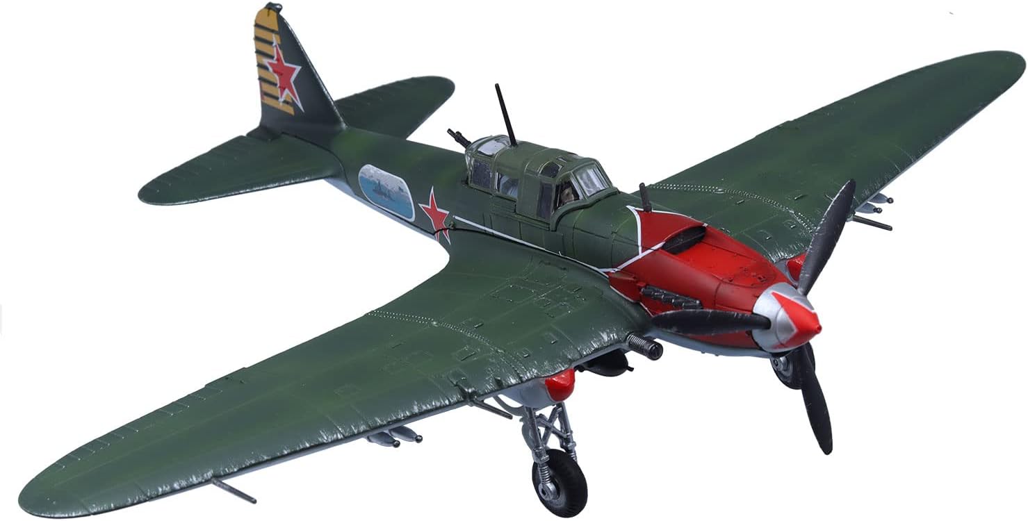Ilyushin IL-2 Attack Metal Aircraft Model 1/72 Military Airplane Models Diecast Plane D