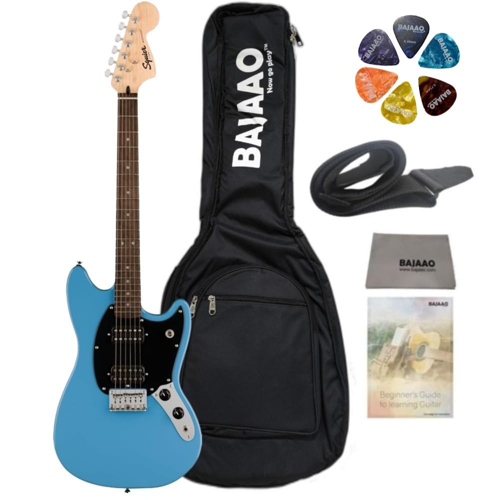 Fender Squier Sonic Mustang Hh Mn Electric Guitar with Gig-Bag