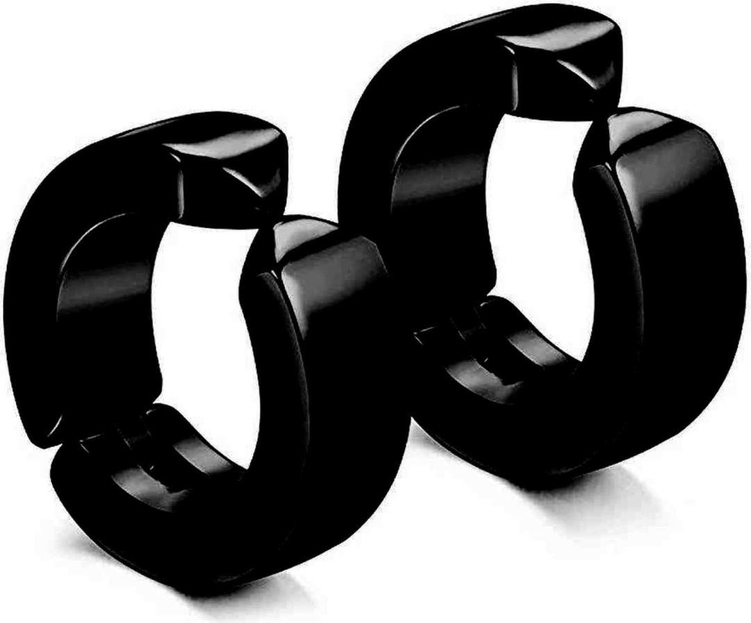 hunky dory Black Non-Piercing Unisex Earring For Men Women-picture-38