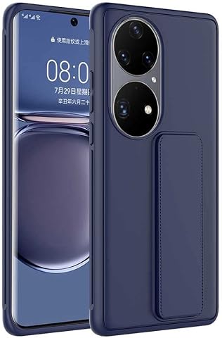 Zore Huawei ile uyumlu P50 Pro Kılıf Zore Qstand Kapak Lacivert