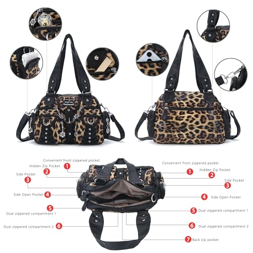 Image of Angel Kiss Small Purse Handbag for Women Crossbody and Shoulder Bags Multipocket Soft Hobo Purses
