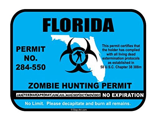 Florida Zombie Hunting License