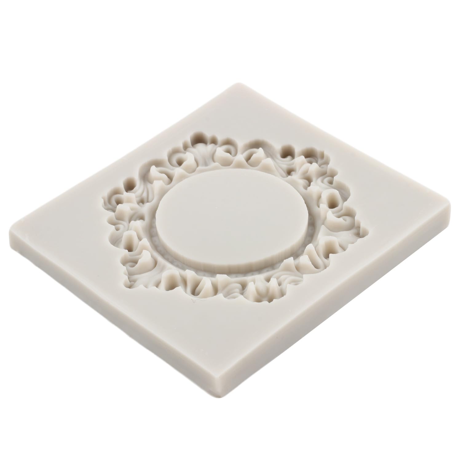 Silikonform Für Bilderrahmen-Kuchen-Deko | Vintage Barock-Stil | Für Fondant, Schokolade & Polymer-Ton | 2-teiliges Set