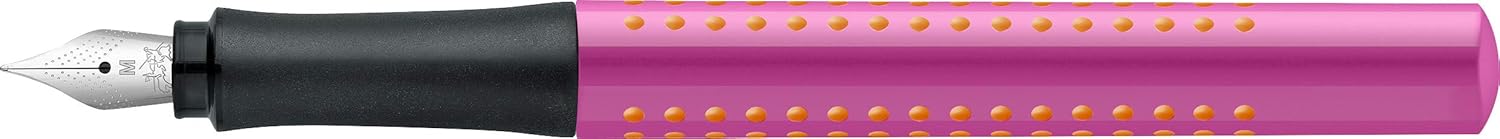 Faber-Castell 140914 Grip 2010 M Fountain Pen - Pink/Orange