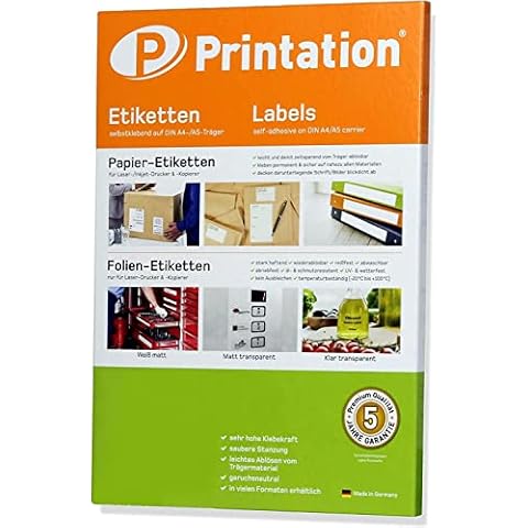 Folien-Etiketten 210 x 297 mm WETTERFEST transparent matt Cover