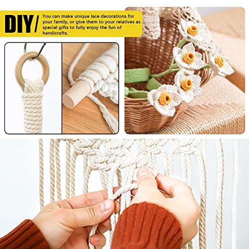 Kit de macramé de 134 piezas con hilo de 3 mm para manualidades perfectas 7