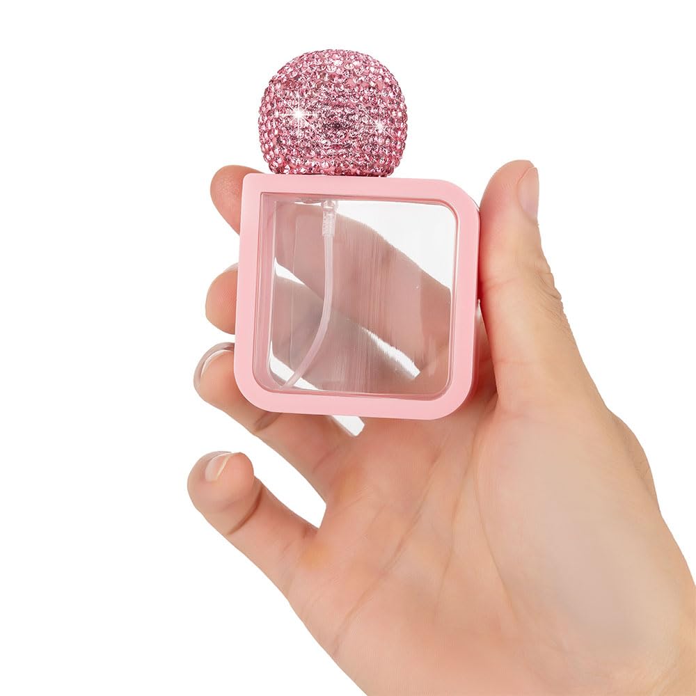 MINGZAIQIPEI Perfume Diamond Bling Atomizador recarregável de