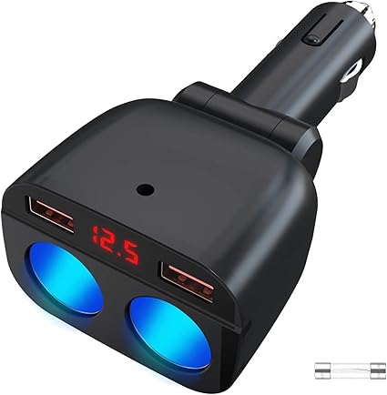 Amazon Co Jp Quick Charge 3 0搭載 Oowolf シガーソケット 2連 増設カーチャージャー Usb急速充電 1w 2usbポート 12v 24v車兼用 Led電圧計付き 角度調節 多重保護 スマートic識別 取り替えヒューズ付 車用ソケット 分配器 車載充電器 Iphone13 12 Ipad Androidなど Amazon Co Jp Quick Charge 3 0搭載 Oowolf シガーソケット 2連 増設カーチャージャー Usb急速充電 1w 2usbポート 12v 24v車兼用 Led電圧計付き 角度調節 多重保護 スマートic識別 取り替えヒューズ付 車用ソケット 分配器 車載充電器 Iphone13 12 Ipad Androidなど