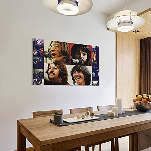 Poster décoratif vintage Beatles sur toile, affiches murales et image d’art – Décoration moderne pour chambre à coucher… - Les Beatles, Paul McCartney, John Lennon, RIngo Starr, George Harrison Poster décoratif vintage Beatles sur toile, affiches murales et image d'art - Décoration moderne pour chambre à coucher… – Image 4
