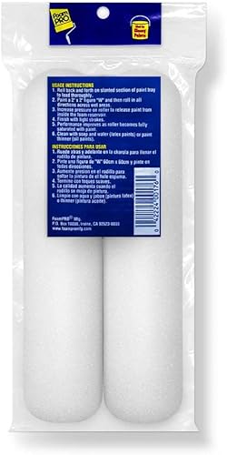 Miniatura 2 de FoamPRO 163, repuesto de rodillos finos de pintura de espuma de alta densidad con acabado fino, 2 unidades, 176