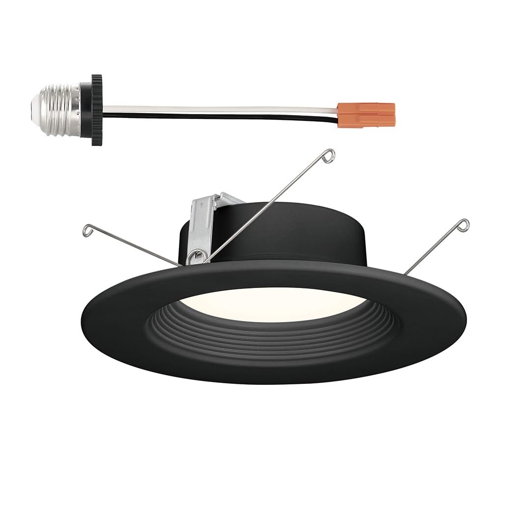 DESIGNERS FOUNTAIN Led Recessed Ceiling Light, Dimmable 5/6 Inch Metal Fixture,