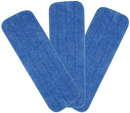 Microfiber Spray Mop Replacement Heads for Wet/Dry Mops Floor Cleaning Pads Compatible with Bona Floor Care System (3 Pack)