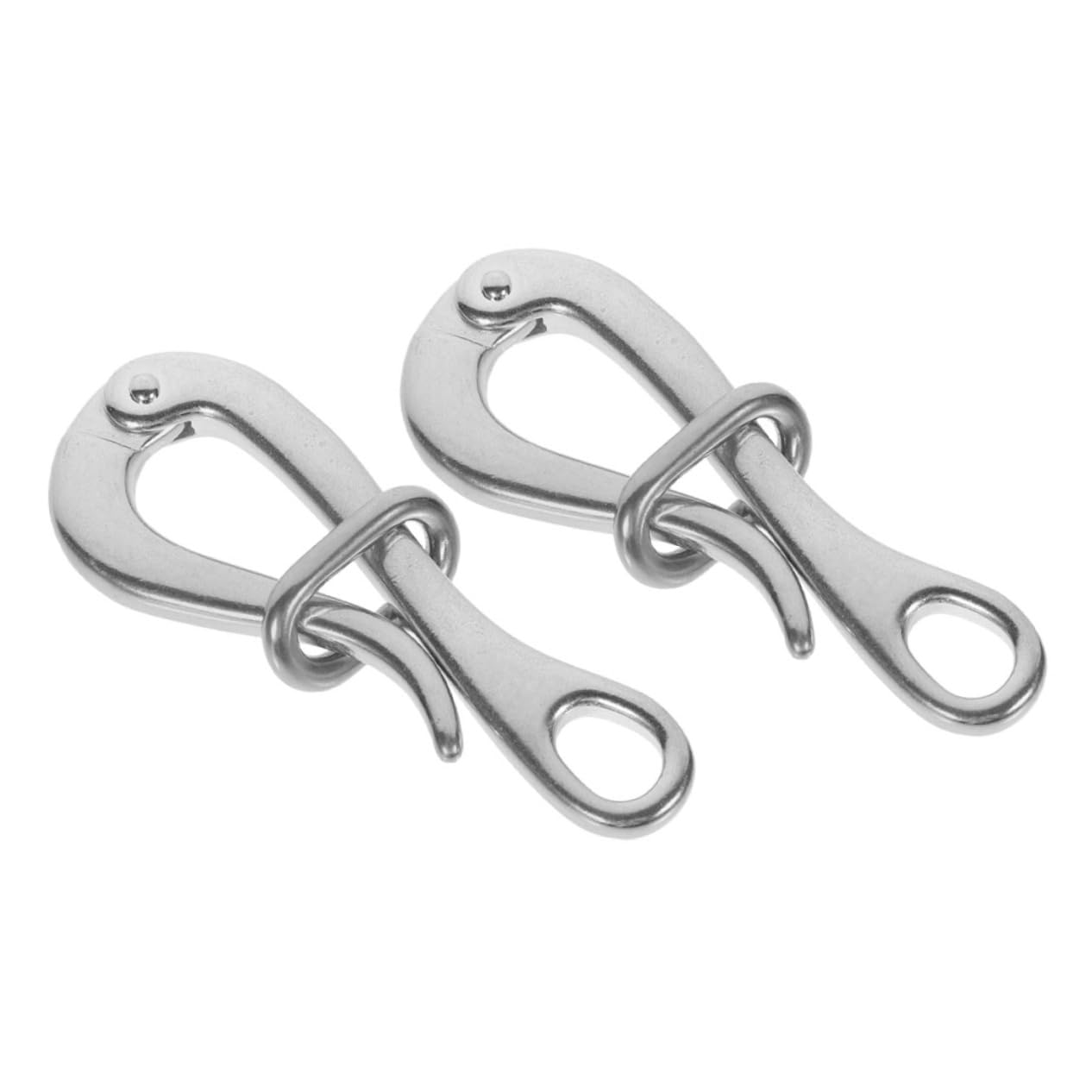 Totority Boat Hooks for Docking Quick Release Shackle Heavy Duty Snap Hooks Stainless Steel Outdoor Sailing